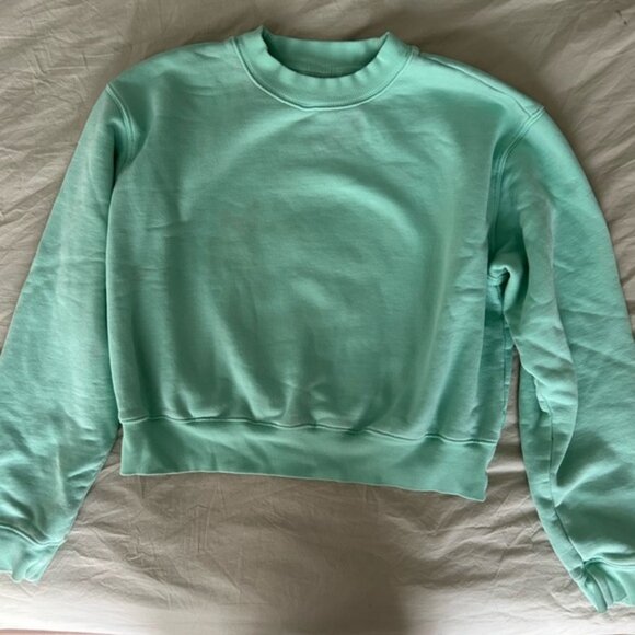 TNA Light Green Fleece-Lined Sweatshirt - Picture 2 of 7